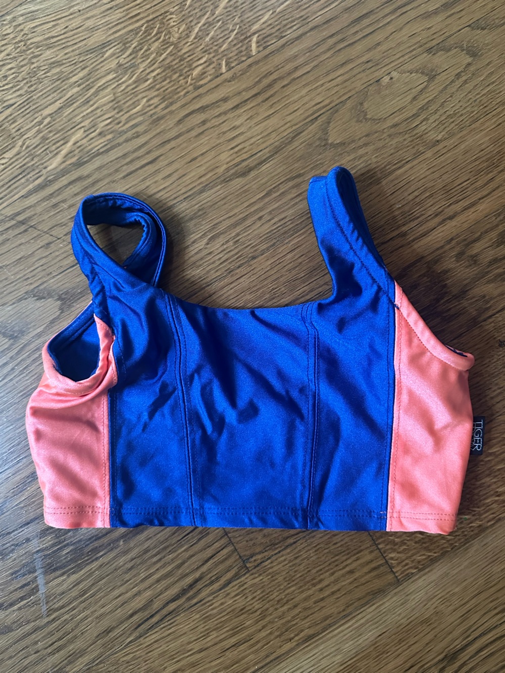 Tiger Friday Radiance Blue and Coral One-Piece top girls size Medium